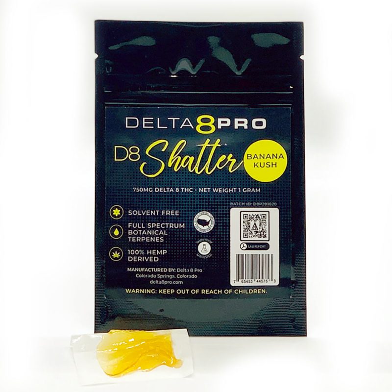 Delta 8 Pro D8 Shatter Banana Kush