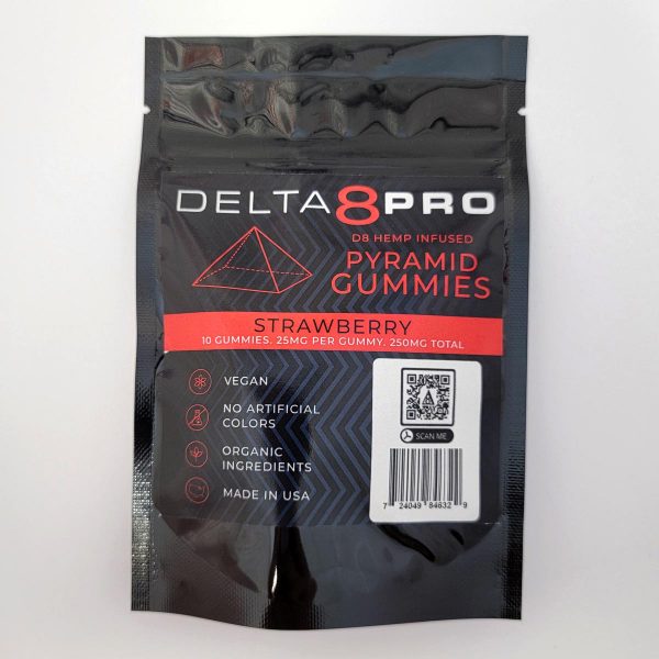 Delta 8 Pro D8 Pyramid Gummies Strawberry