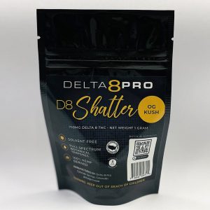 Delta 8 Pro D8 Shatter OG Kush Front