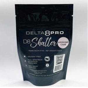 Delta 8 Pro D8 Shatter Wedding Cake Front