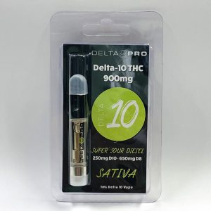 Delta 8 Pro Delta 10 Vape Cartridge Super Sour Diesel Sativa