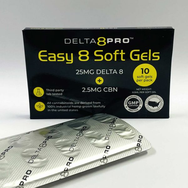 Delta 8 Pro Soft Gels Front 2