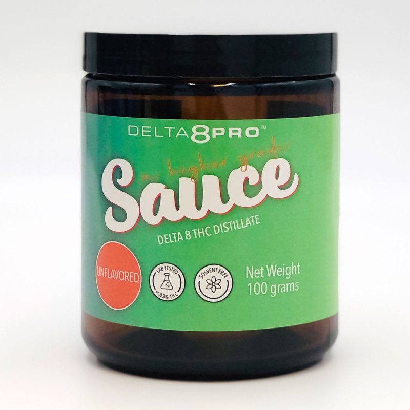 Delta 8 Pro Sauce Terpene Infused D8 THC Distillate Unflavored