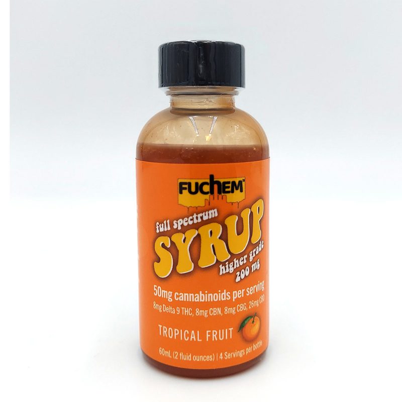 Fuchem Full Spectrum D9 THC CBD CBN CBG Syrup Tropical Fruit