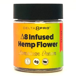 Delta 8 Pro D8 Infused Hemp Flower Jamaican Dream Sativa 4g