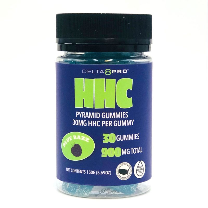Delta 8 Pro HHC Pyramid Gummies Blue Razz