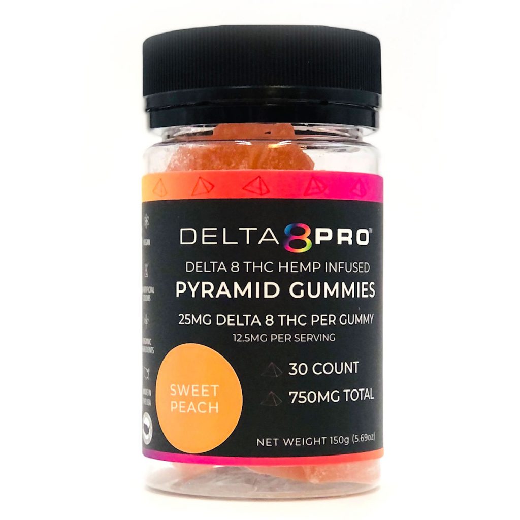 DELTA 8 PRO™ 30 COUNT PYRAMID GUMMY JAR 750MG DELTA-8 THC SOUR BLUE ...