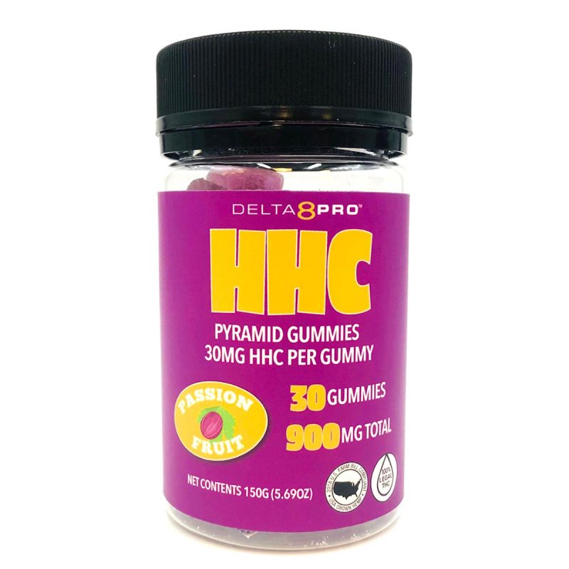 Delta 8 Pro HHC Pyramid Gummies 30mg Passion Fruit