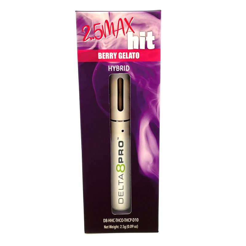 Delta 8 Pro 25 Max Hit Berry Gelato Hybrid Vape D8 HHC THCO THCP D10 2