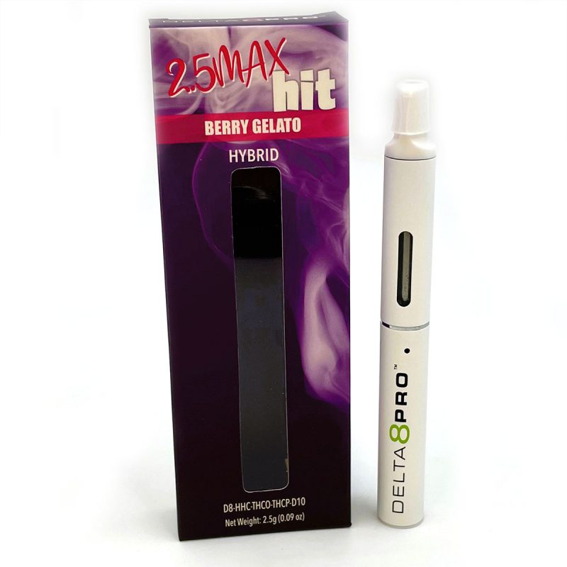 Delta 8 Pro 25 Max Hit Berry Gelato Hybrid Vape D8 HHC THCO THCP D10