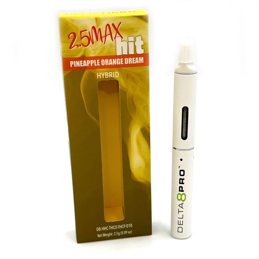 Delta 8 Pro 25 Max Hit Pineapple Orange Dream Hybrid Vape D8 HHC THCO THCP D10 2