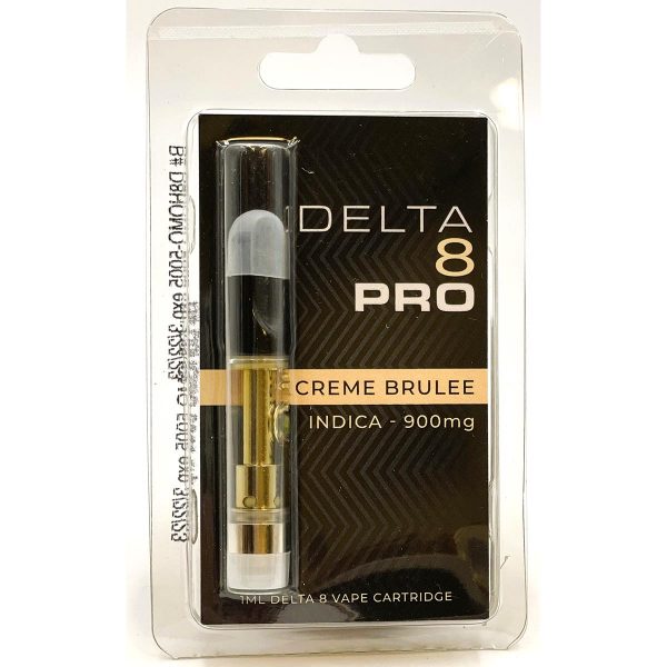 Delta 8 Pro D8 1ml Vape Cartridge Indica Creme Brulee