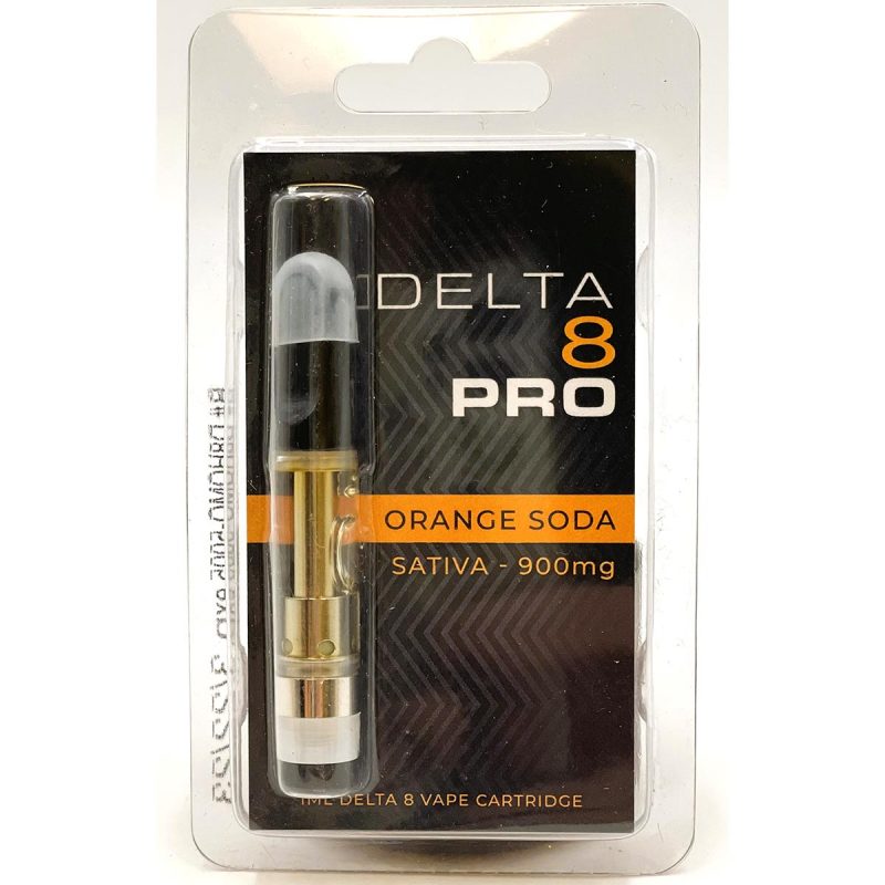 Delta 8 Pro D8 1ml Vape Cartridge Sativa Orange Soda