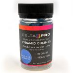 Delta 8 Pro D8 THC Hemp Infused Pyramid Gummies Sour Blue Razberry