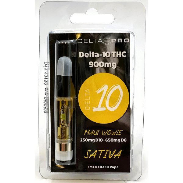 Delta 8 Pro Delta 10 1ml Vape Cartridge Sativa Maui Wowie
