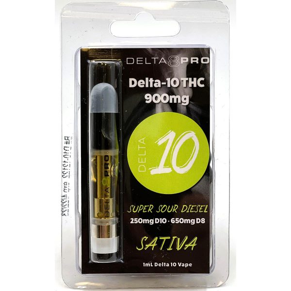 Delta 8 Pro Delta 10 1ml Vape Cartridge Sativa Super Sour Diesel