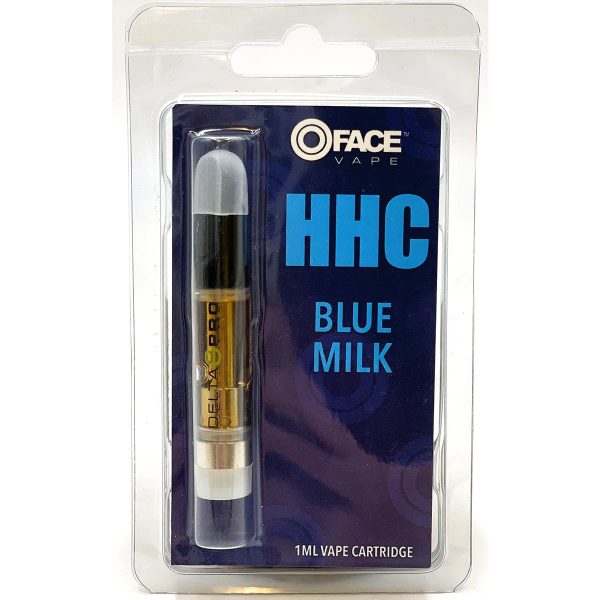 Delta 8 Pro O Face HHC 1ml Vape Cartridge Blue Milk