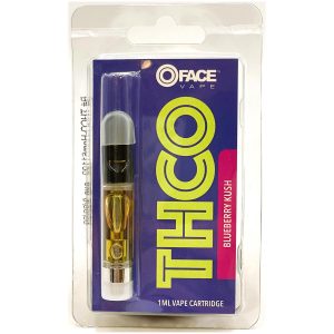 Delta 8 Pro O Face THCO 1ml Vape Cartridge Blueberry Kush