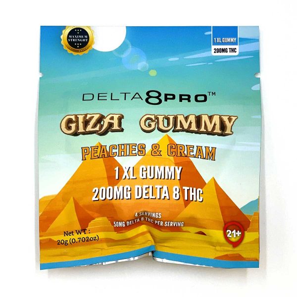 Delta 8 Pro Giza Gummy Peaches Cream Delta 8 THC