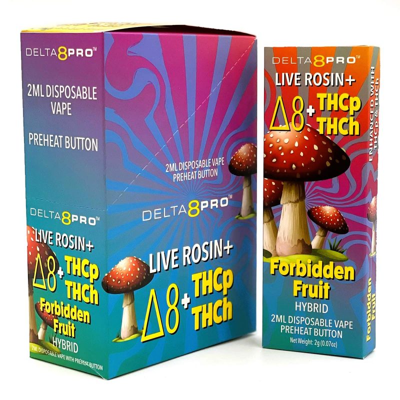 Delta 8 Pro Live RosinD8THCPTHCH Forbidden Fruit 5ct Display Box Closed Individual