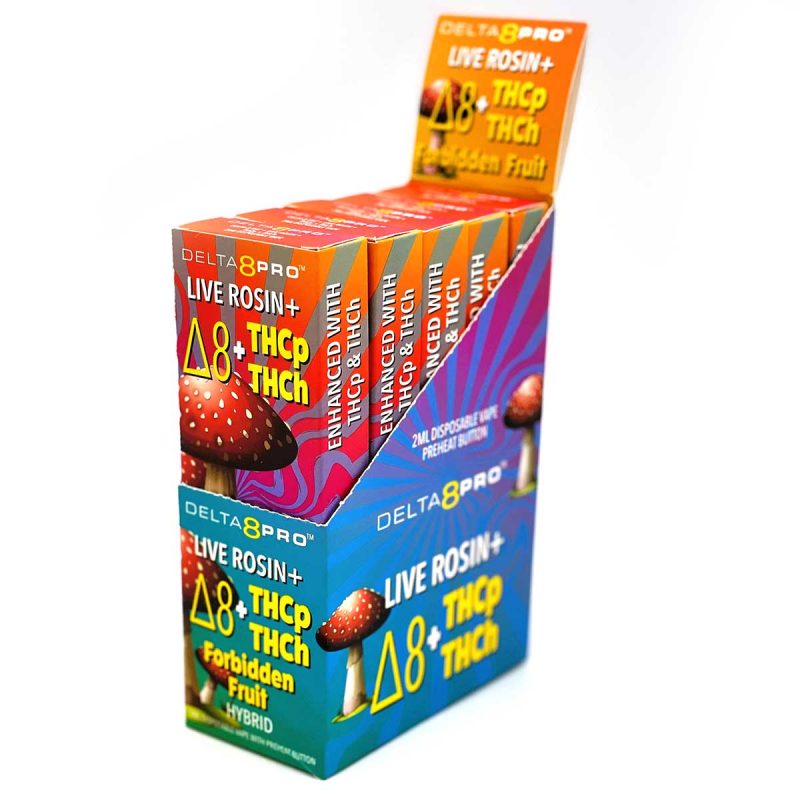Delta 8 Pro Live RosinD8THCPTHCH Forbidden Fruit 5ct Display Box Open