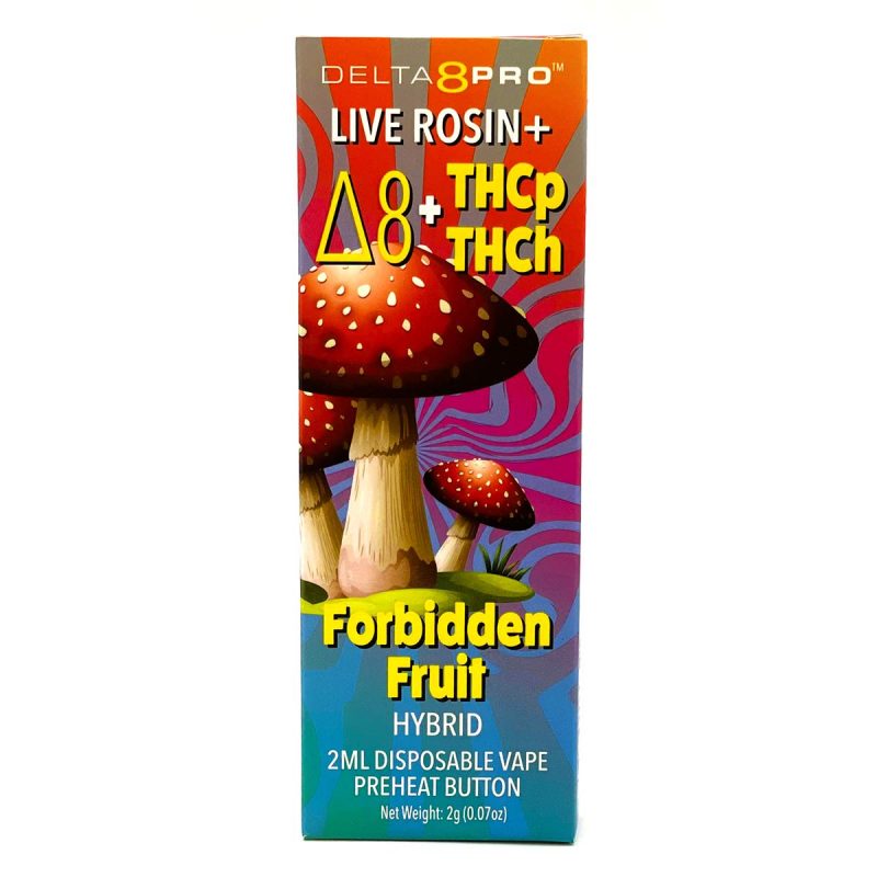 Delta 8 Pro Live RosinD8THCPTHCH Forbidden Fruit Front