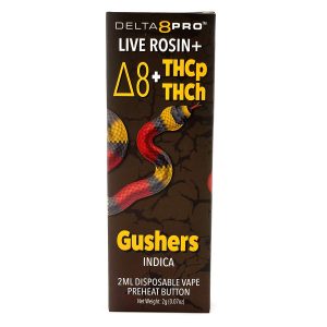 Delta 8 Pro Live RosinD8THCPTHCH Gushers Front