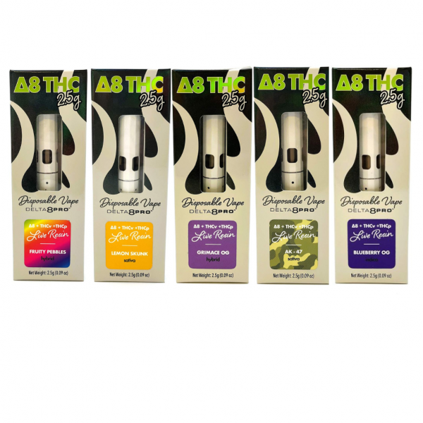 Live Resin Disposable ∆8THCPTHCV 5 Pack Bundle
