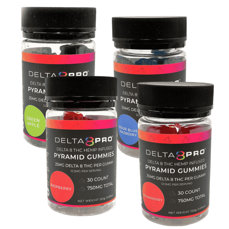 25mg Delta 8 THC Gummy 4 Pack Bundle