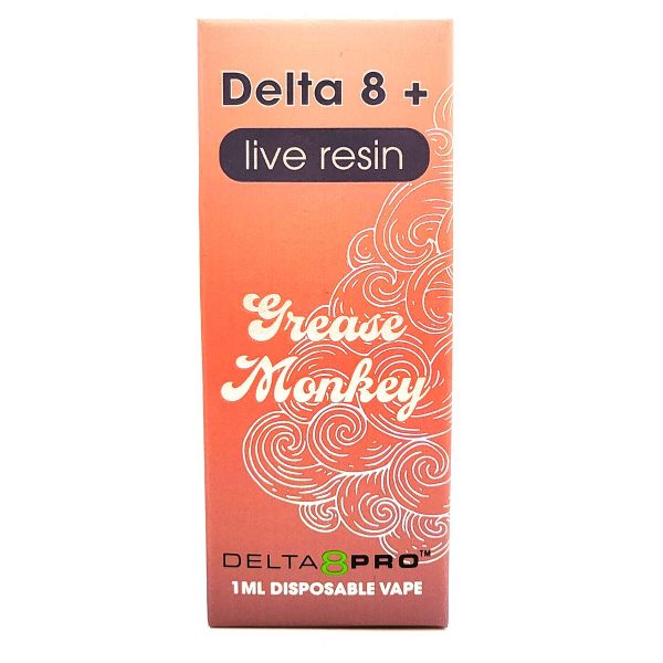 Delta 8 Pro Disposable Vape D8 Live Resin Grease Monkey