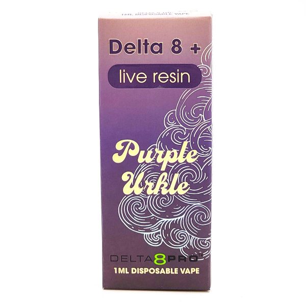 Delta 8 Pro Disposable Vape D8 Live Resin Purple Urkle
