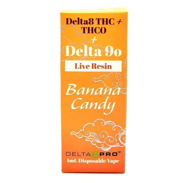 Delta 8 Pro Disposable Vape D8 THC THCO Delta 9O Live Resin Banana Candy