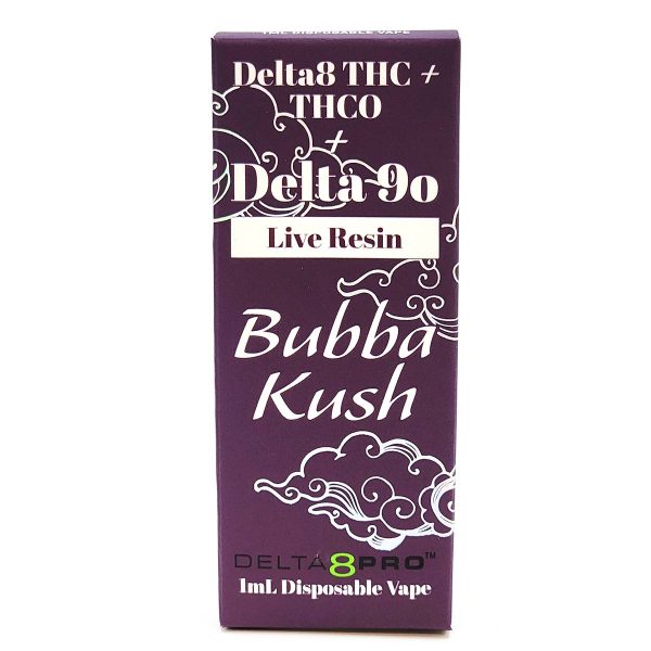Delta 8 Pro Disposable Vape D8 THC THCO Delta 9O Live Resin Bubba Kush