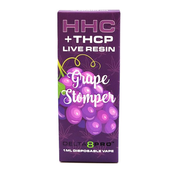 Delta 8 Pro Disposable Vape HHC THCP Live Resin Grape Stomper
