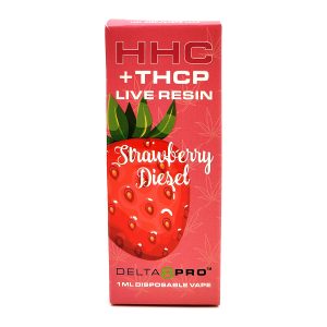 Delta 8 Pro Disposable Vape HHC THCP Live Resin Strawberry Diesel