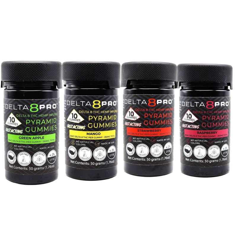 Delta 8 Pro Pyramid Gummies Mixed Fruit Bundle 1