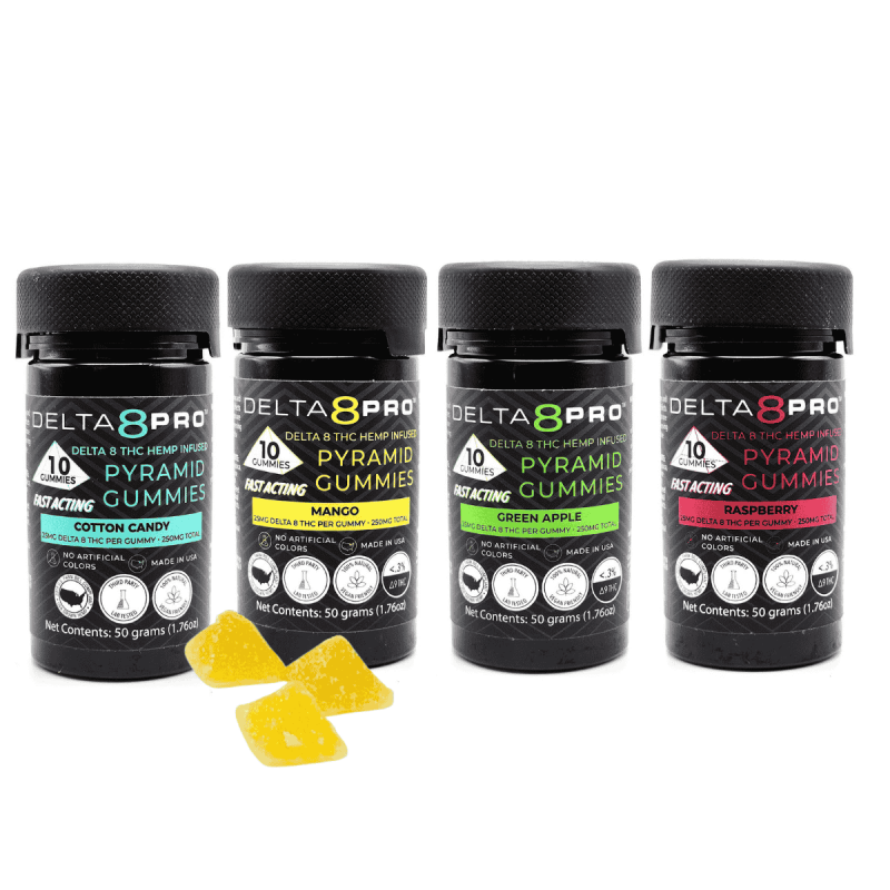 4 Pack Delta 8 THC Gummy Bundle 1000mg