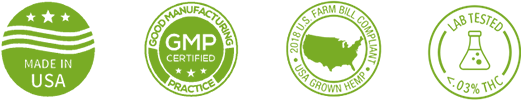 Delta 8 Pro Badges Green 2